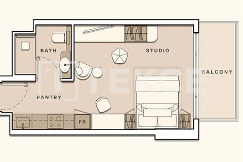 Купить квартиру в Джумейра Вилладж Серкл, Дубай, ОАЭ 3 комнаты, 104м2, № 678555 - фото 14