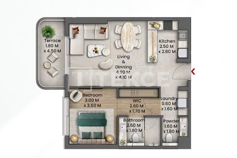 Penthouse di Dubai, UEA 4 kamar tidur, 166 m2 nomor 678554 - foto 19
