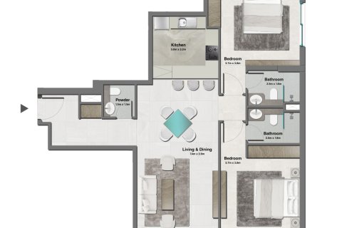 Apartament de vânzare în Al Furjan, Dubai, EAU 1 dormitor, 76 mp.  №728504 - poză 26