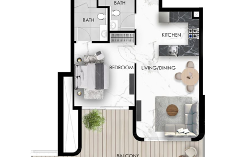 Apartment sa Dubai South (Dubai World Central), UAE 1 silid, 31 sq.m. № 732661 - larawan 8
