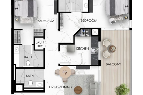 Apartment sa Dubai South (Dubai World Central), UAE 1 silid, 31 sq.m. № 732661 - larawan 9