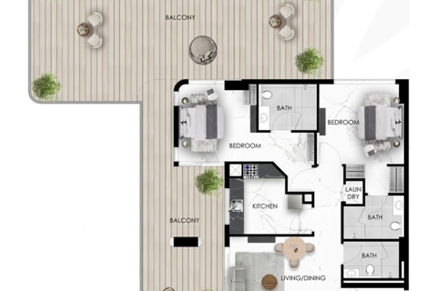 Apartment sa Dubai South (Dubai World Central), UAE 1 silid, 31 sq.m. № 732661 - larawan 10