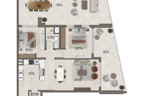 Διαμέρισμα σε Dubai Studio City, ΗΑΕ 1 δωμάτιο, 42 τ.μ. Αρ. 732718 - φωτογραφία 5
