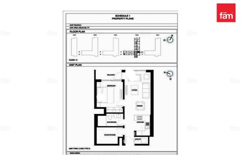 Apartemen di Ras Al Khor, Dubai, UEA 1 kamar tidur, 61.6 m2 nomor 597837 - foto 12