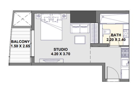 شقة للبيع في مرسى دبي، دبي، الإمارات العربية المتحدة 36 متر مربع ، رقم 689972 - صورة 5