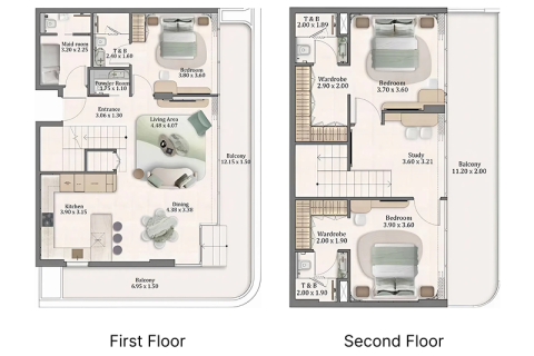 Appartement te koop in Dubai, VAE 1 slaapkamer, 79 vr.m., nr 689967 - foto 8