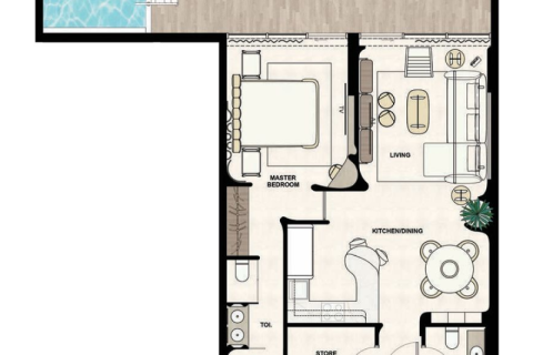 Купити квартиру в Дубай, ОАЕ 1 спальня, 83м2, № 690061 - фото 6