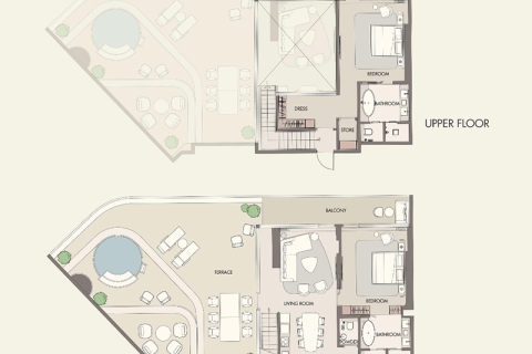 Apartman u Al Marjan Island, Ras Al Khaimah, UAE 1 spavaća soba, 98 m2 Br. 690062 - fotografija 6