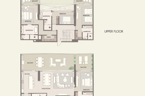 Apartman u Al Marjan Island, Ras Al Khaimah, UAE 1 spavaća soba, 98 m2 Br. 690062 - fotografija 8