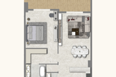 Apartament na sprzedaż w Al Furjan, Dubai, ZEA 1 sypialnia, 83 mkw., nr 690066 - zdjęcie 4