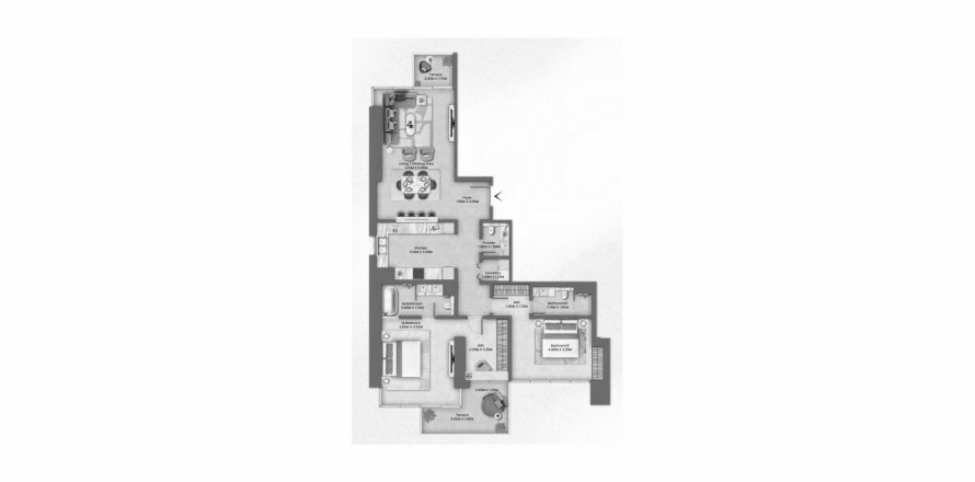 Apartment in Anwa Aria in Maritime City, Dubai, UAE 2 bedrooms, 138 sq.m. № 621191