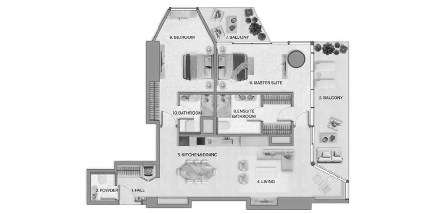 Appartement à Al Reem Island, Abu Dhabi, EAU: 2 chambres, 143.81 m2 № 737703