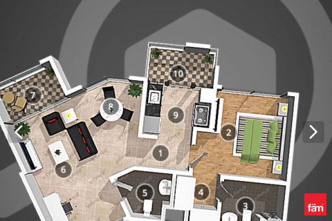 阿联酋 Dubai Al Jaddaf 待售 : 1 卧, 63.3 平方米 , 编号700056 - 照片 28