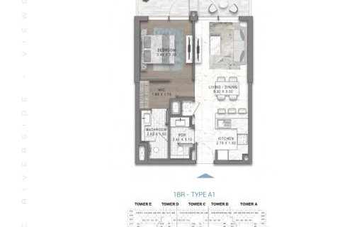 Apartment til salg i Dubai Investment Park, Dubai, UAE 1 værelse, 36 kvm № 728468 - foto 15