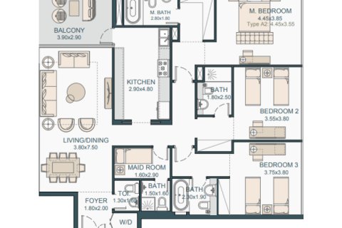 Apartment in Dubai Silicon Oasis, UAE 1 room, 41 sq.m. № 732503 - photo 6