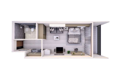 Apartment in Al Jaddaf, Dubai, UAE 1 room, 42 sq.m. № 732502 - photo 3