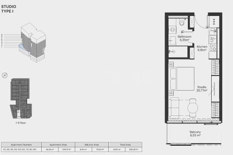 Apartman u gradu Dubai, UAE 1 soba, 39 m2 Br. 730781 - Slika 18
