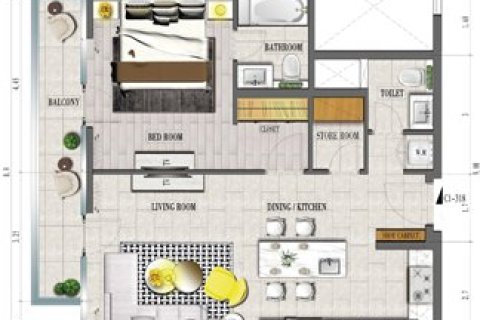 آپارتمان برای فروش در  Meydan، Dubai، امارات متحده عربی  1 خوابه ، 83 متر مربع ، شماره 704960 - تصویر 10