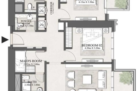 آپارتمان برای فروش در  Dubai Harbour، Dubai، امارات متحده عربی  1 خوابه ، 73 متر مربع ، شماره 704922 - تصویر 8