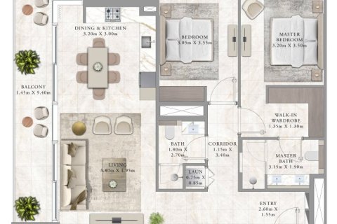 آپارتمان برای فروش در  Dubai Creek Harbour (The Lagoons)، Dubai، امارات متحده عربی  1 خوابه ، 68 متر مربع ، شماره 704961 - تصویر 7