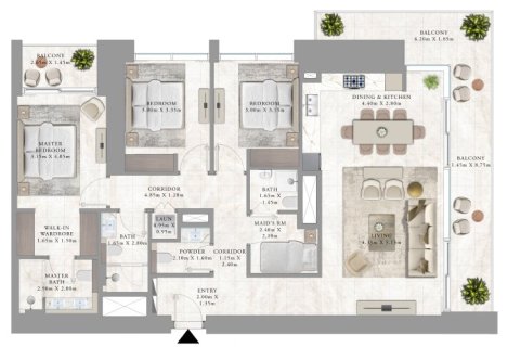 آپارتمان برای فروش در  Dubai Creek Harbour (The Lagoons)، Dubai، امارات متحده عربی  1 خوابه ، 68 متر مربع ، شماره 704961 - تصویر 8