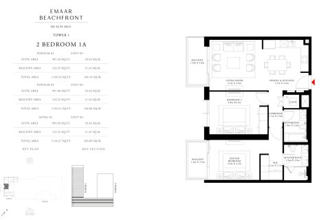 Apartament na sprzedaż w Dubai Harbour, Dubai, ZEA 1 sypialnia, 70 mkw., nr 704921 - zdjęcie 9