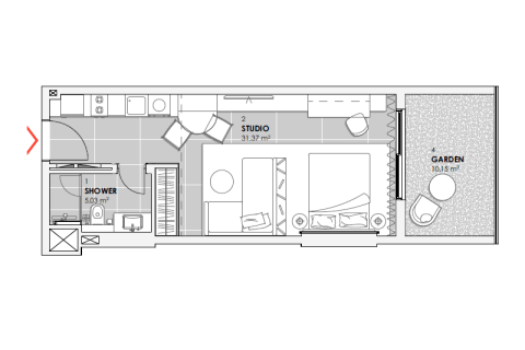 Apartment in Jumeirah Village Circle, Dubai, UAE 1 room, 41 sq.m. № 732654 - photo 7