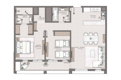 Appartement te koop in Jumeirah Village Circle, Dubai, VAE 1 slaapkamer, 72 vr.m., nr 732651 - foto 16