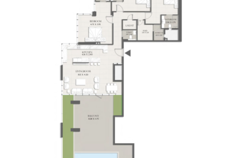 Lakás itt: Jumeirah Village Circle, Dubai, EAE, 1 szoba, 37 m², azonosító: 732652 - fénykép 7