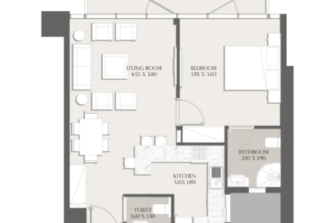 Lakás itt: Jumeirah Village Circle, Dubai, EAE, 1 szoba, 37 m², azonosító: 732652 - fénykép 4