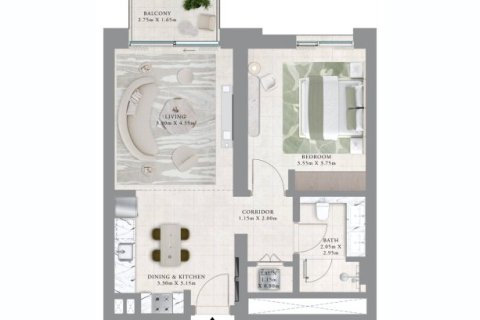 Apartment sa Dubai Creek Harbour (The Lagoons), Dubai, UAE 1 silid-tulugan, 70 sq.m. № 704685 - larawan 14
