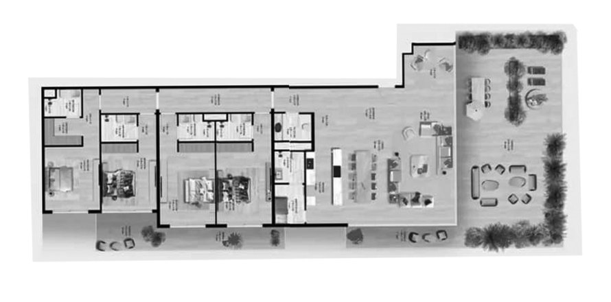 Penthouse lakás a Manchester City Yas Residences lakóparkban itt: Abu Dhabi, EAE, 4 hálószoba, 395 m², azonosító: 694778