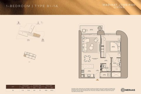 Apartmán v Umm Suqeim, Dubai, SAE 1 spálňa, 69 m2 č. 704418 - Fotografia 17