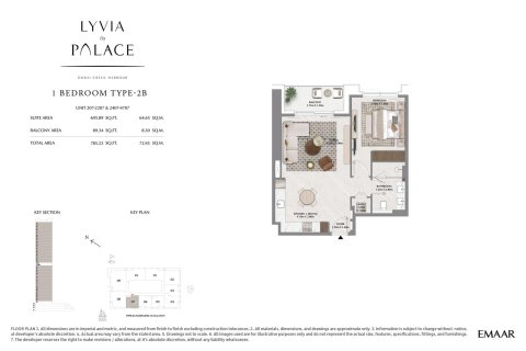 Lakás itt: Dubai Creek Harbour (The Lagoons), Dubai, EAE, 1 hálószoba, 70 m², azonosító: 704417 - fénykép 13