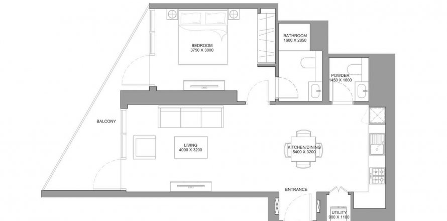 Byt v Skyvue Solair v Nadd Al Sheba, Dubai, SAE 1 ložnice, 74.32 m² Č.: 564734