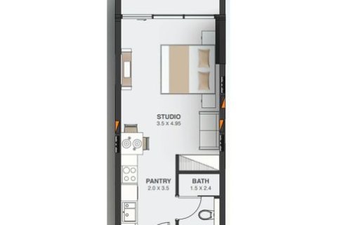 Appartement te koop in Dubai Land, Dubai, VAE 1 kamer, 39 vr.m., nr 728474 - foto 18
