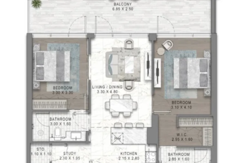 آپارتمان برای فروش در  DAMAC Hills (Akoya by DAMAC)، Dubai، امارات متحده عربی  1 خوابه ، 69 متر مربع ، شماره 728470 - تصویر 18
