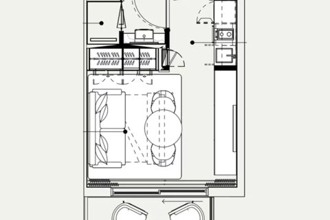 Apartman u Downtown Jebel Ali, Dubai, UAE 1 soba, 25 m2 Br. 728469 - fotografija 7