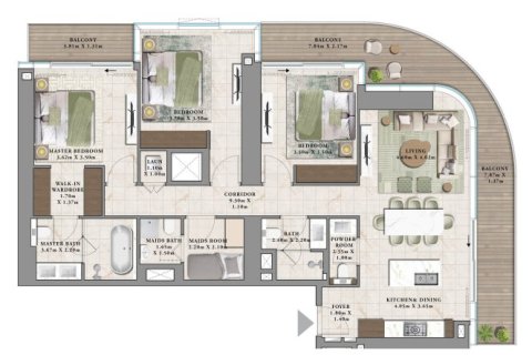 Business Bay, Dubai, संयुक्त अरब अमीरात में अपार्टमेंट, 1 बेडरूम, 73 वर्ग मीटर, संख्या 704345 - फ़ोटो 14