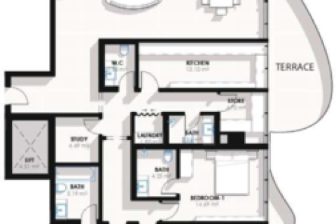 Пәтер Meydan, Дубай, БАӘ-да 1 жатын бөлме, 84 м² № 704343 - фото 13