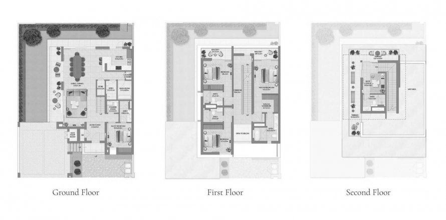 Vila v Selvara v Dubai, SAE 4 ložnice, 352.94 m² Č.: 619704