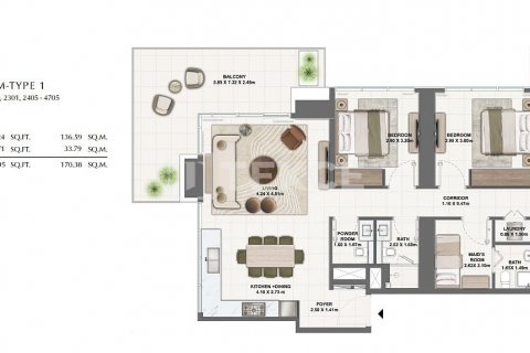Купить квартиру в Дубай, ОАЭ 2 комнаты, 80м2, № 617403 - фото 15