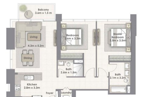 Apartment in CREEKSIDE 18 in Dubai Creek Harbour (The Lagoons), UAE 1 bedroom, 63 sq.m. № 704918 - photo 8