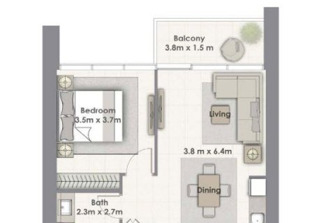 Apartment in CREEKSIDE 18 in Dubai Creek Harbour (The Lagoons), UAE 1 bedroom, 63 sq.m. № 704918 - photo 7