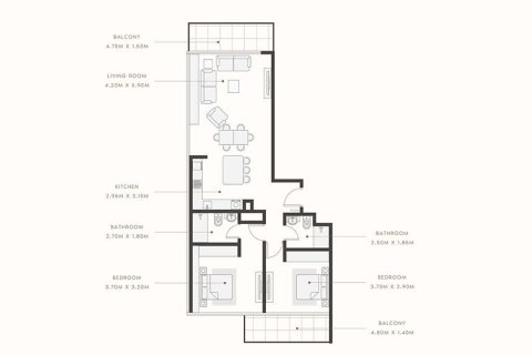 Apartment in RIVIERA REVE in Mohammed Bin Rashid City, Dubai, UAE 1 room, 41 sq.m. № 704913 - photo 9