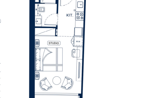 Apartament në Business Bay, Dubai, Emiratet e Bashkuara Arabe 40.3 m2. № 661753 - Foto 12