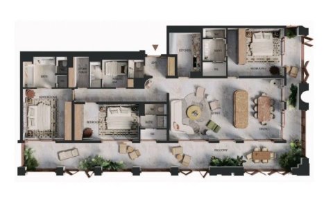 Apartmán v Business Bay, Dubai, SAE 1 spálňa, 82 m2 č. 704358 - Fotografia 19