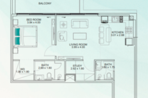 Lakás itt: Dubai, EAE, 1 hálószoba, 74 m², azonosító: 704356 - fénykép 14