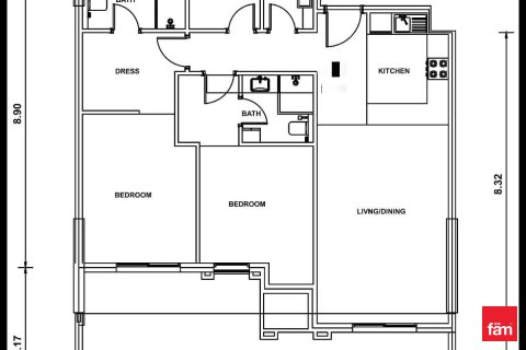 Apartman u Dubai, UAE 2 spavaćih soba, 129.4 m2 Br. 685960 - fotografija 18