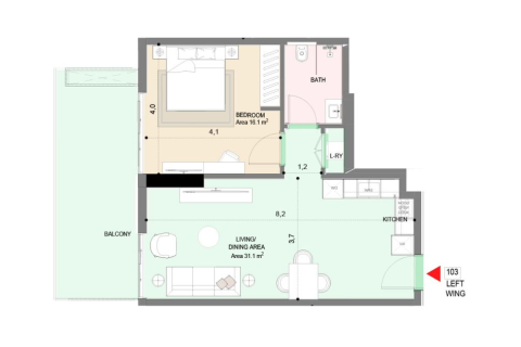 Lakás itt: Dubai, EAE, 1 hálószoba, 81 m², azonosító: 704480 - fénykép 15